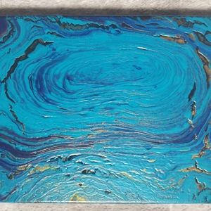 Acrylic pour painting